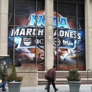 Outdoor Signs, Digital Signage example in Madison Square Garden for NCAA March Madness